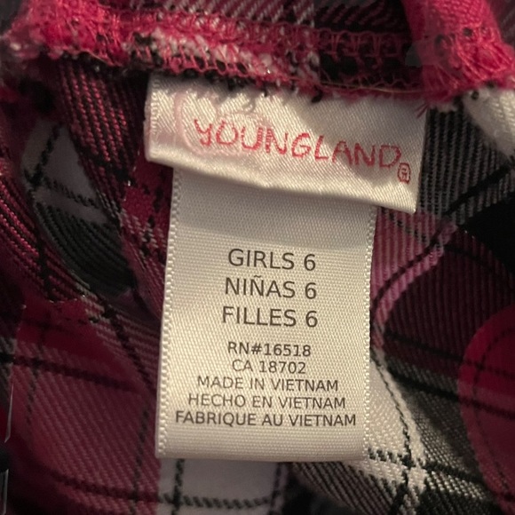 Skirt YOUNGLAND plaid Girls Size 6 - Picture 4 of 6